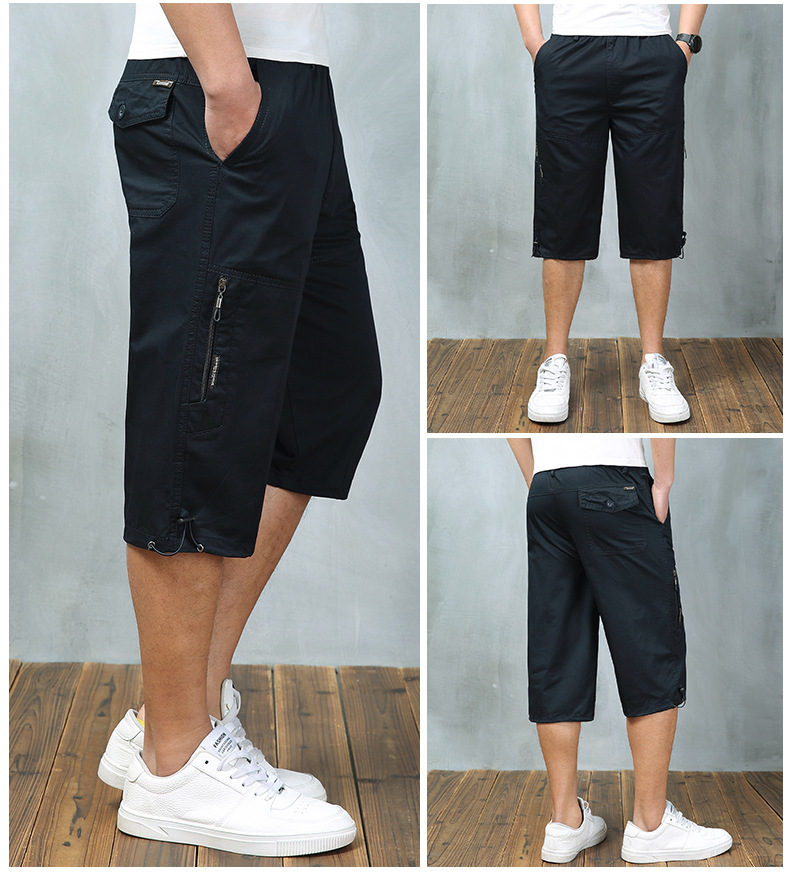 Exclusive for Cross-Border Cropped Trousers for Men Outdoor Leisure Thin Sports Shorts Multi-Pocket Loose Large Size Breeches 8995 Exclusive for Cross-Border Cropped Trousers for Men Outdoor Leisure Thin Sports Shorts Multi-Pocket Loose Large Size Breeches 8995