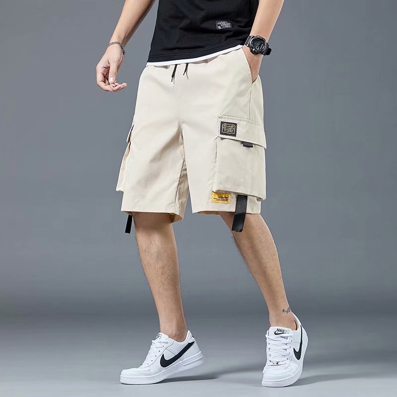 2022 Cross-Border Large Size Shorts Men&#039;s Summer Loose Five-Point Outer Wear Cropped Trousers Leisure Cargo Sports Pants Men