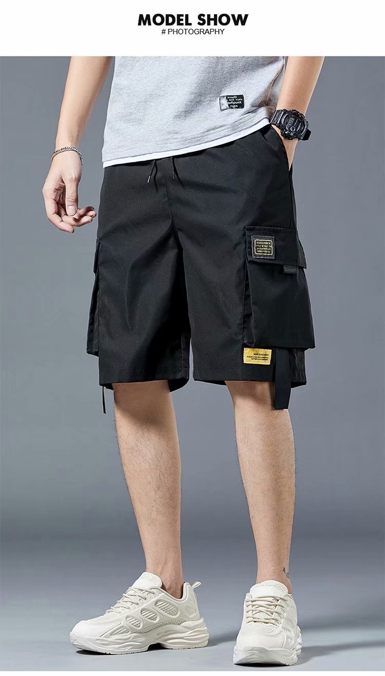 2022 Cross-Border Large Size Shorts Men's Summer Loose Five-Point Outer Wear Cropped Trousers Leisure Cargo Sports Pants Men 2022 Cross-Border Large Size Shorts Men's Summer Loose Five-Point Outer Wear Cropped Trousers Leisure Cargo Sports Pants Men