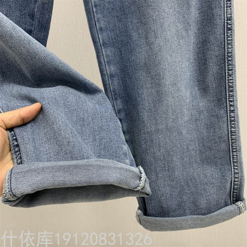 2021 New Women's Loose Denim Cropped Trousers Women's High Waist Wide Leg Pants Daddy Pants Stock Stall Wholesale 2021 New Women's Loose Denim Cropped Trousers Women's High Waist Wide Leg Pants Daddy Pants Stock Stall Wholesale