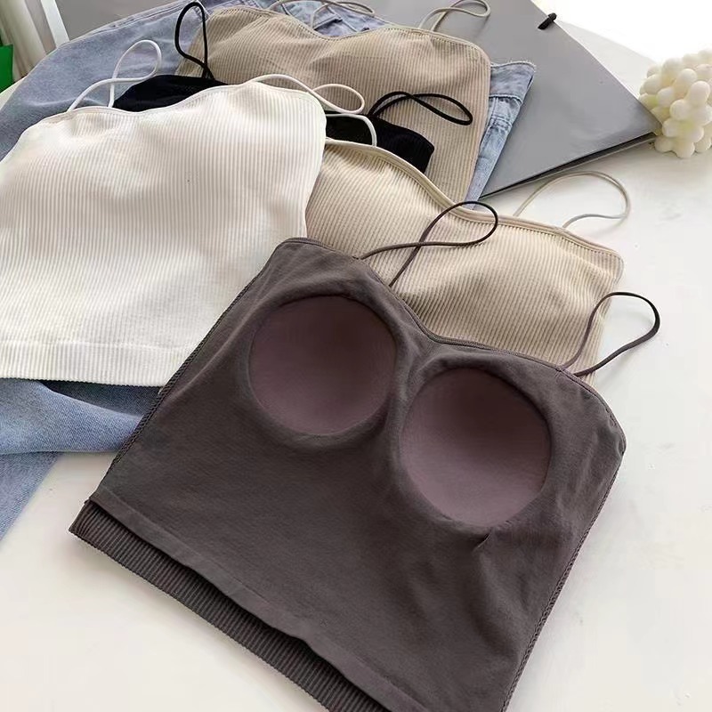 2022 New One-Piece Back Shaping Braces Tube Top Women&#039;s Outer Wear Anti-Exposure Bottoming Girl Tube Top Sports Vest