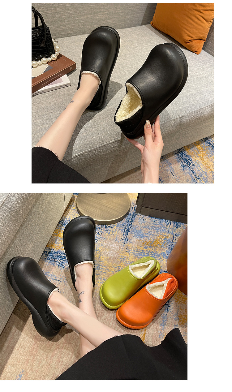 TwoWay Wear Winter Cotton Slippers Women Warm Keeping Heel Cover Platform plus Korean Home Home Sports Fur Slipper Men TwoWay Wear Winter Cotton Slippers Women Warm Keeping Heel Cover Platform plus Korean Home Home Sports Fur Slipper Men