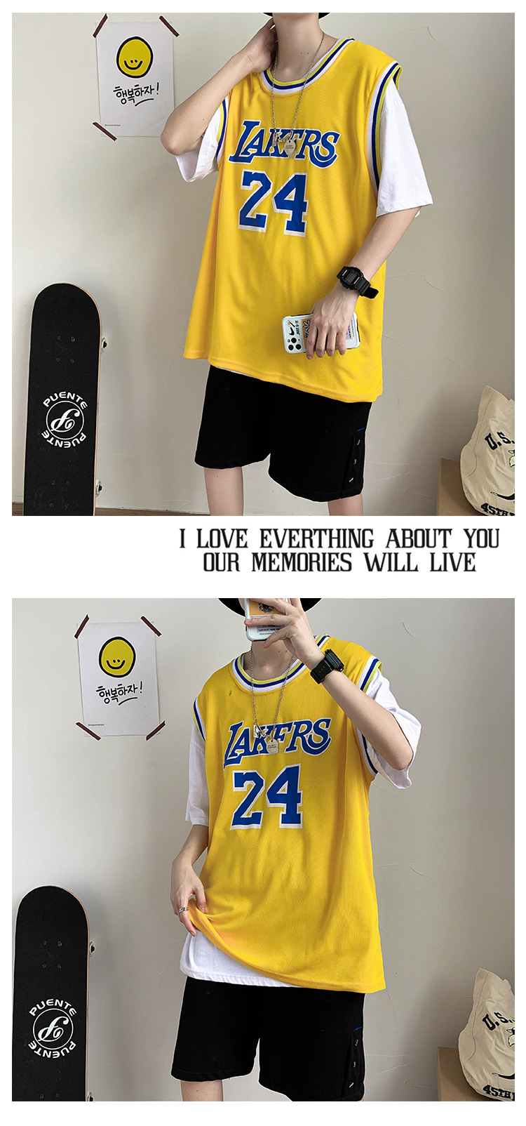 Brand Short Sleeve Tshirt Vest Men's Loose Student Sports Basketball Jersey Outer Wear Waistcoat Sleeveless Tshirt Brand Short Sleeve Tshirt Vest Men's Loose Student Sports Basketball Jersey Outer Wear Waistcoat Sleeveless Tshirt
