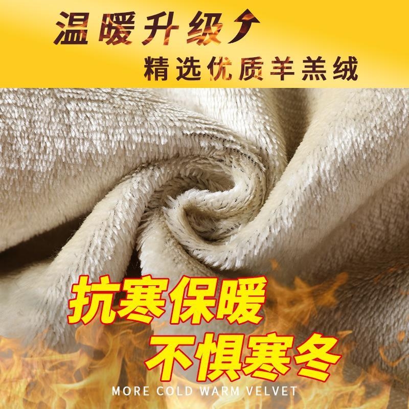Haining Men&#039;s Winter Fleece-Lined Thickened Casual Pants Youth Cotton Pants Outer Wear Ankle-Tied Sports Boys&#039; Sweatpants Autumn and Winter