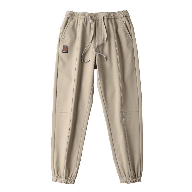 Haining Men&#039;s Winter Fleece-Lined Thickened Casual Pants Youth Cotton Pants Outer Wear Ankle-Tied Sports Boys&#039; Sweatpants Autumn and Winter