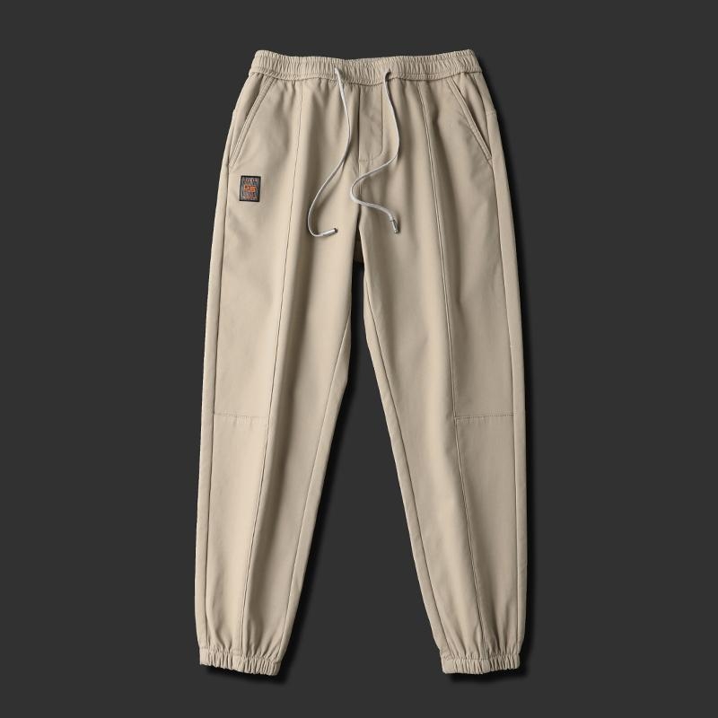 Haining Men&#039;s Winter Fleece-Lined Thickened Casual Pants Youth Cotton Pants Outer Wear Ankle-Tied Sports Boys&#039; Sweatpants Autumn and Winter
