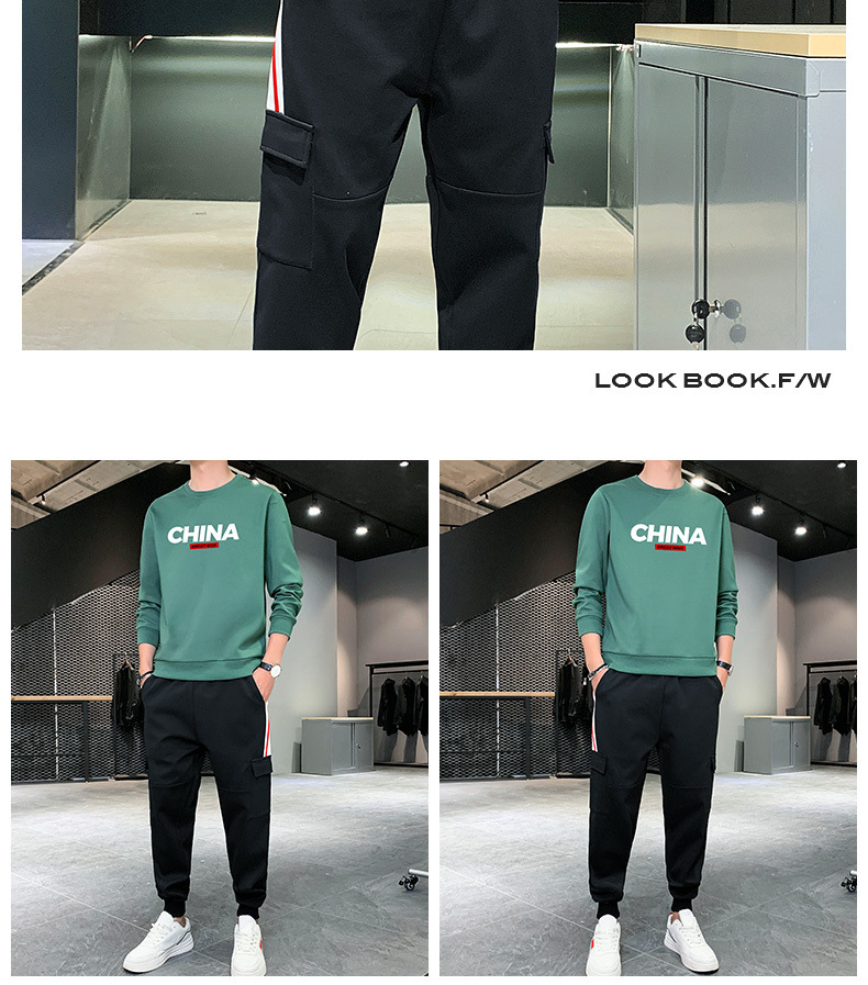 Sports Suit Men's Spring Leisure Autumn Sweater Men's 2021 New T-shirt with Long Sleeves Hoodie Suit Men's Sports wear Sports Suit Men's Spring Leisure Autumn Sweater Men's 2021 New T-shirt with Long Sleeves Hoodie Suit Men's Sports wear