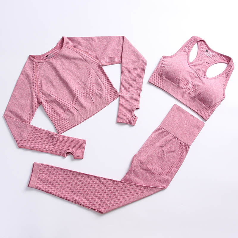Amazon Stretch Sportswear Cross-Border High Waist Running Fitness Suit Women's Cross-Border Seamless Sports wear Amazon Stretch Sportswear Cross-Border High Waist Running Fitness Suit Women's Cross-Border Seamless Sports wear