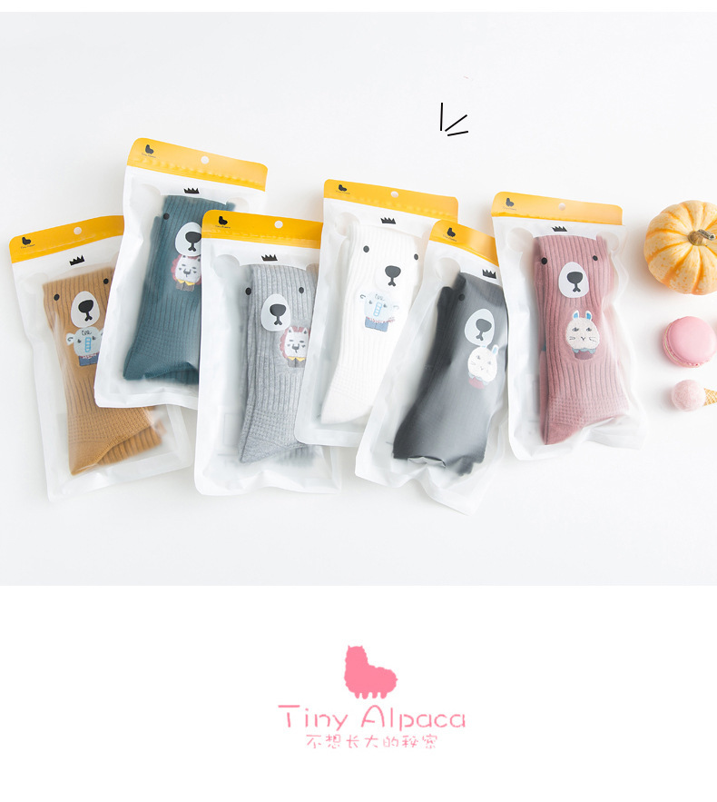 Spring and Autumn 2020 new children's pantyhose knitted girl's socks cartoon embroidered baby leggings manufacturer wholesale