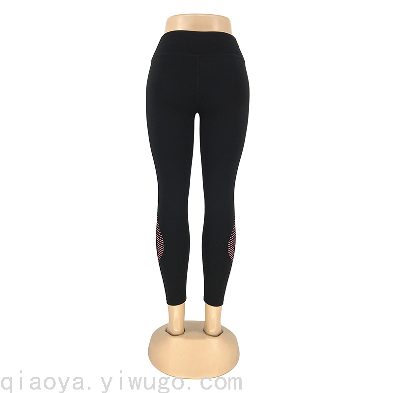 New Yoga Pants Ankle-Length Pants Design Color Offset Printing Tight High Waist Leggings Exercise Workout Pants Women