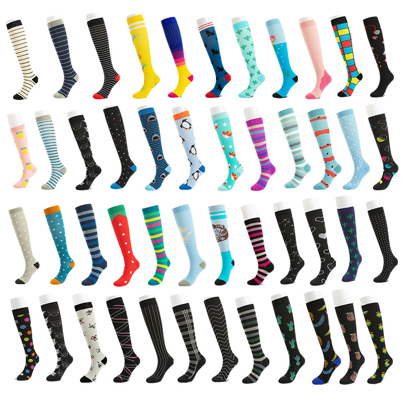Factory Direct Sales New Fashion Sports Muscle Strength Socks Quality Soft Leggings for Men and Women Athletic Socks