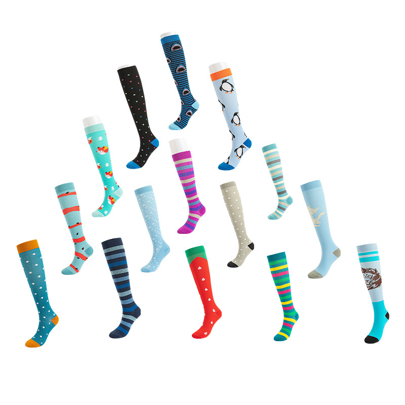 Factory Direct Sales New Fashion Sports Muscle Strength Socks Quality Soft Leggings for Men and Women Athletic Socks
