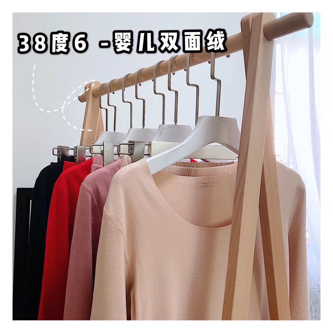 38 ° 6 Dralon Autumn and Winter Women's Suit Self-Heating Warm Leggings Fleece Brushed Warm Seamless 38 ° 6