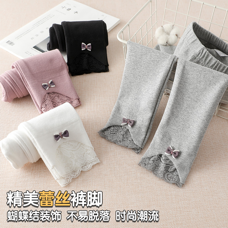 Girls&#039; Cotton Leggings Spring and Autumn Outerwear Spring Babies&#039; Trousers Children&#039;s Pants 2022 New Children&#039;s Clothing