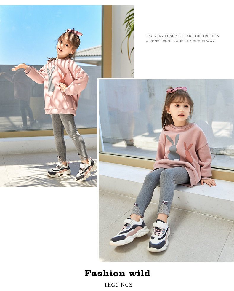 Girls' Cotton Leggings Spring and Autumn Outerwear Spring Babies' Trousers Children's Pants 2022 New Children's Clothing