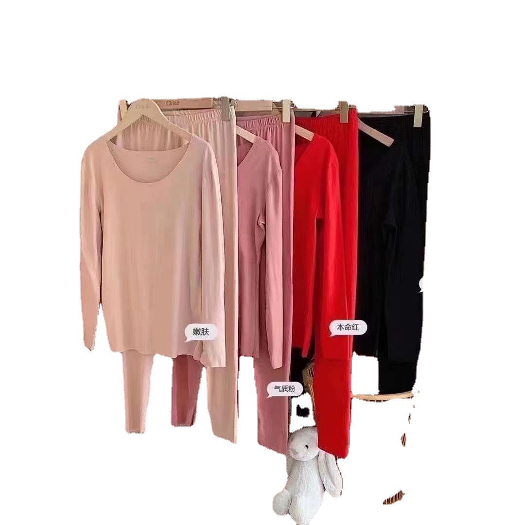 38 ° 6 Dralon Autumn and Winter Women&#039;s Suit Self-Heating Warm Leggings Fleece Brushed Warm Seamless 38 ° 6