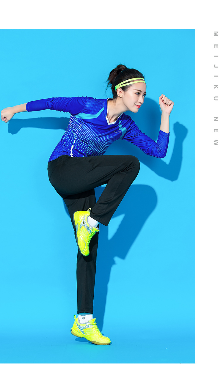 New Quick Dry Table Tennis Autumn and Winter Badminton Clothing Long Sleeve Trousers Suit Women's Sports False-Two-Piece Skirted Leggings Quick Drying Clothes