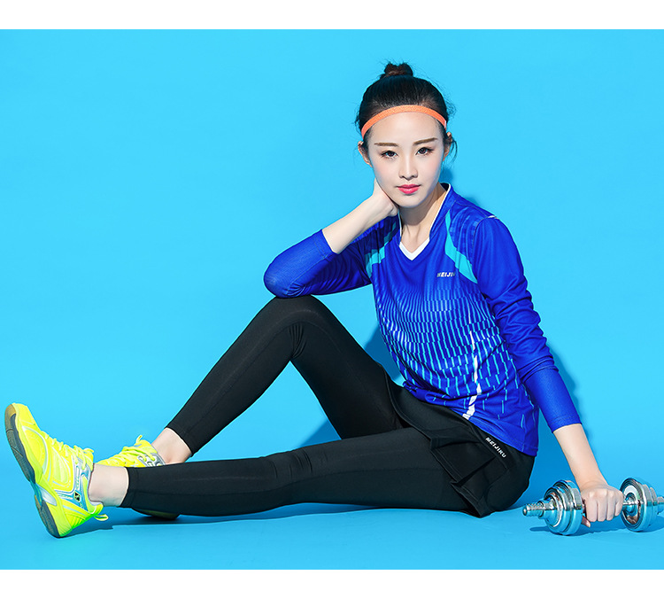 New Quick Dry Table Tennis Autumn and Winter Badminton Clothing Long Sleeve Trousers Suit Women's Sports False-Two-Piece Skirted Leggings Quick Drying Clothes