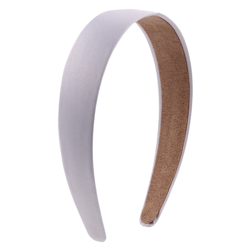 Korean Hair Accessories 3cm Solid Color Headband Fabric All-Inclusive Headband Satin Cloth Hair Ring Amazon Children's Hair Accessories