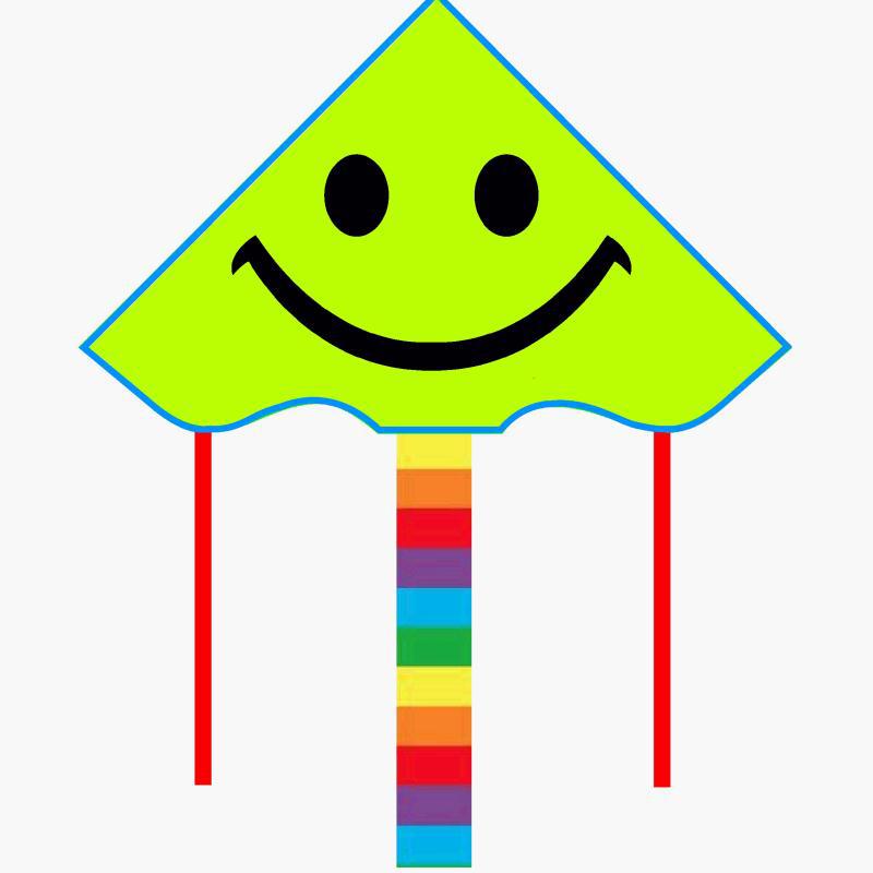 Wholesale Weifang Kite New Bright Cloth Hot Printed Curved Triangle Kite Children's Cartoon Kite Manufacturers Supply