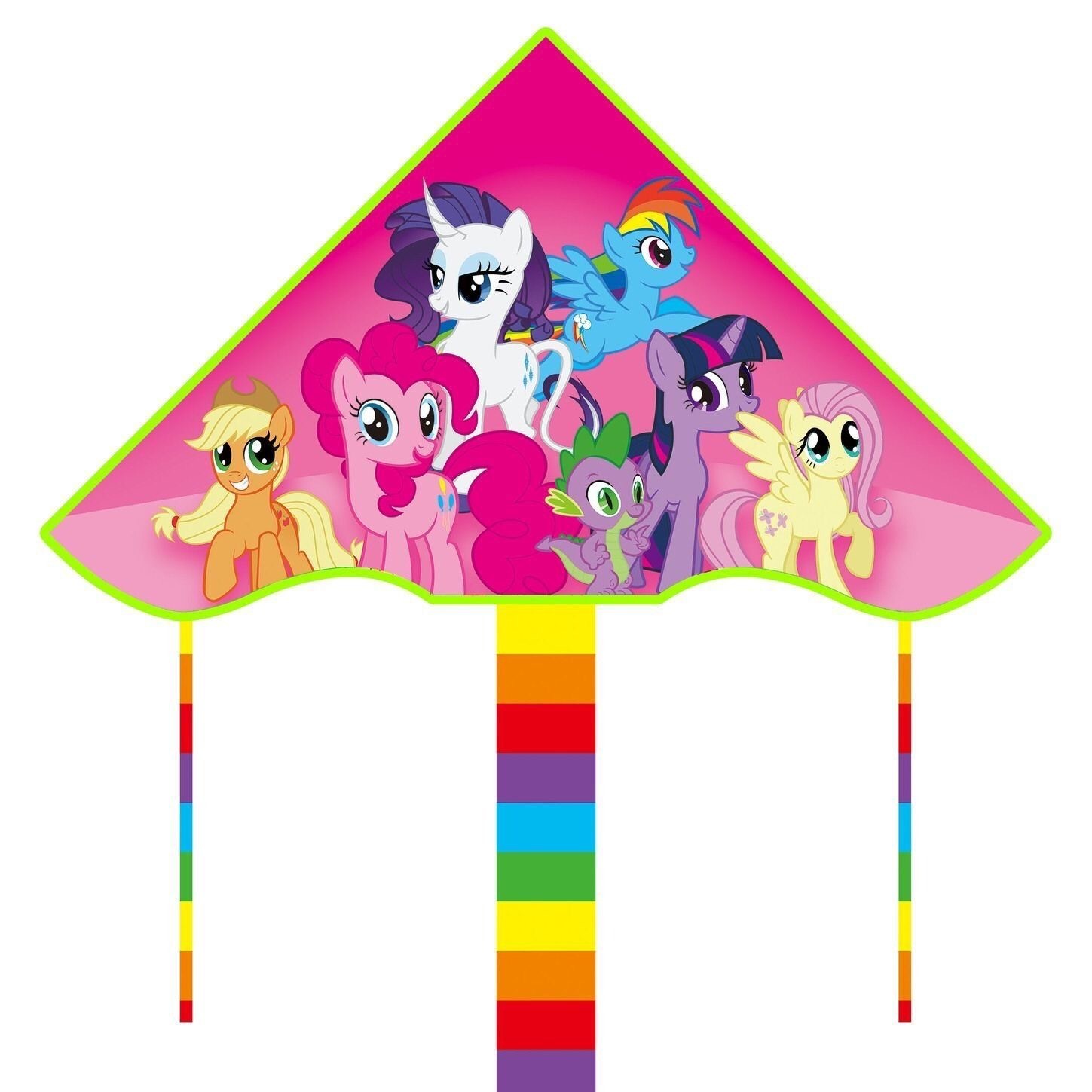 Wholesale Weifang Kite New Bright Cloth Hot Printed Curved Triangle Kite Children's Cartoon Kite Manufacturers Supply