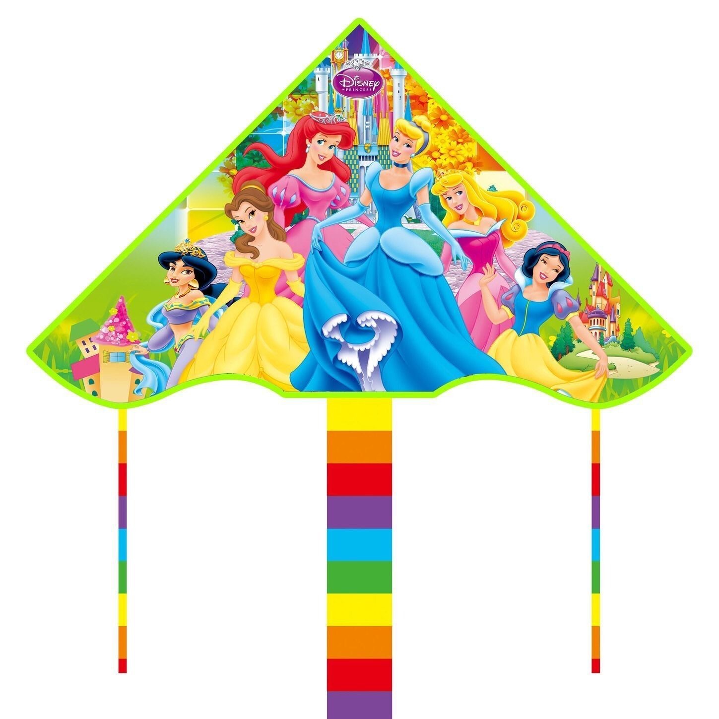 Wholesale Weifang Kite New Bright Cloth Hot Printed Curved Triangle Kite Children's Cartoon Kite Manufacturers Supply