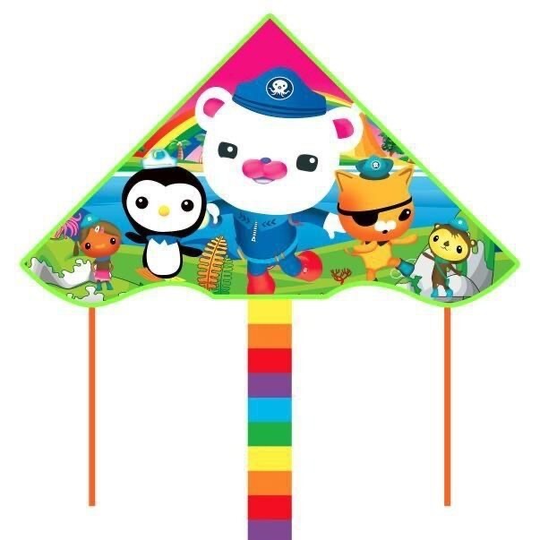 Wholesale Weifang Kite New Bright Cloth Hot Printed Curved Triangle Kite Children's Cartoon Kite Manufacturers Supply