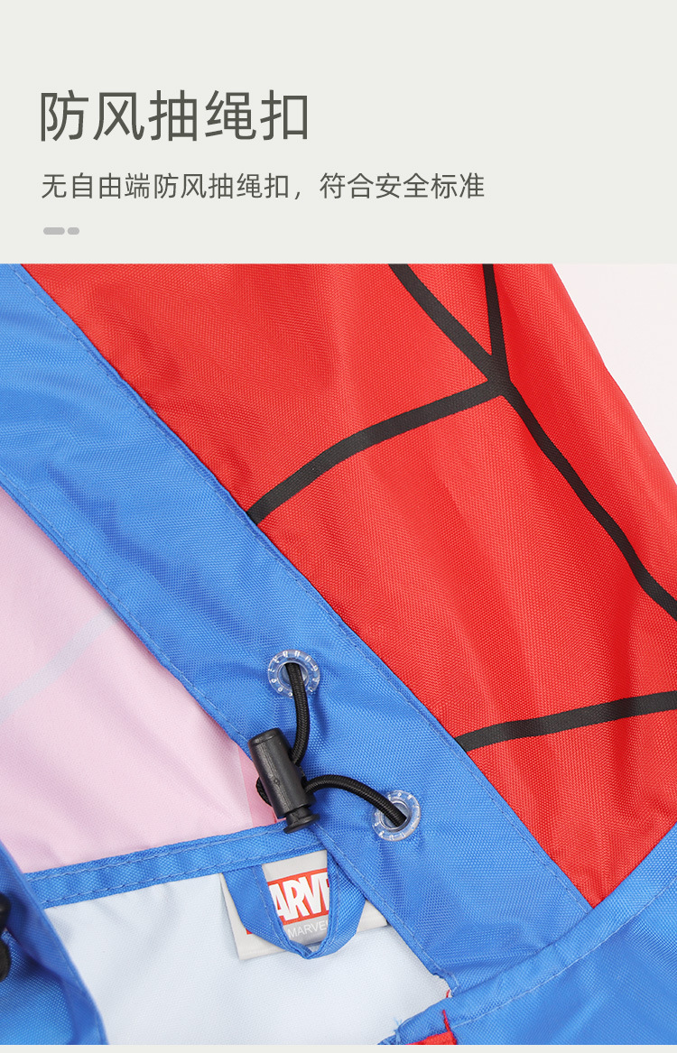 Disney Children's Raincoat Spider-Man Zipper Oxford Cloth Raincoat Primary School Boy Marvel Raincoat Baby Poncho Disney Children's Raincoat Spider-Man Zipper Oxford Cloth Raincoat Primary School Boy Marvel Raincoat Baby Poncho