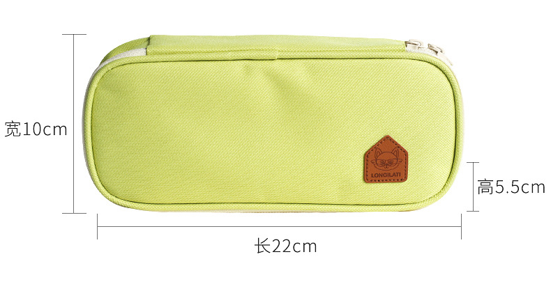 Bag Stationery Box Canvas Oxford Cloth Printed Logo Pencil Case Large Capacity Children's Pencil Case Customization