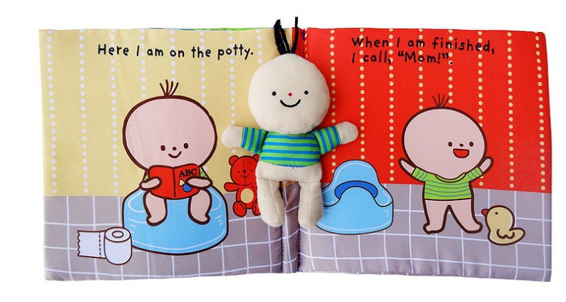 early education educational cloth book 013 years old children enlightenment toilet bath book sound paper tear not broken