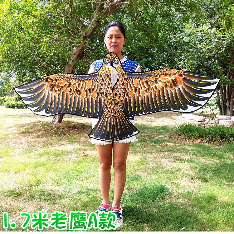 Weifang Kite Wholesale 1.2 M 1.55 M Bright Cloth Heat Printing Children Cartoon Eagle Kite Orchard Bird Repellent Kite Weifang Kite Wholesale 1.2 M 1.55 M Bright Cloth Heat Printing Children Cartoon Eagle Kite Orchard Bird Repellent Kite