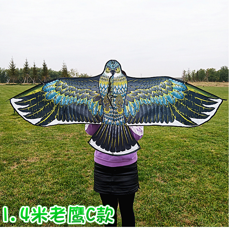 Weifang Kite Wholesale 1.2 M 1.55 M Bright Cloth Heat Printing Children Cartoon Eagle Kite Orchard Bird Repellent Kite Weifang Kite Wholesale 1.2 M 1.55 M Bright Cloth Heat Printing Children Cartoon Eagle Kite Orchard Bird Repellent Kite
