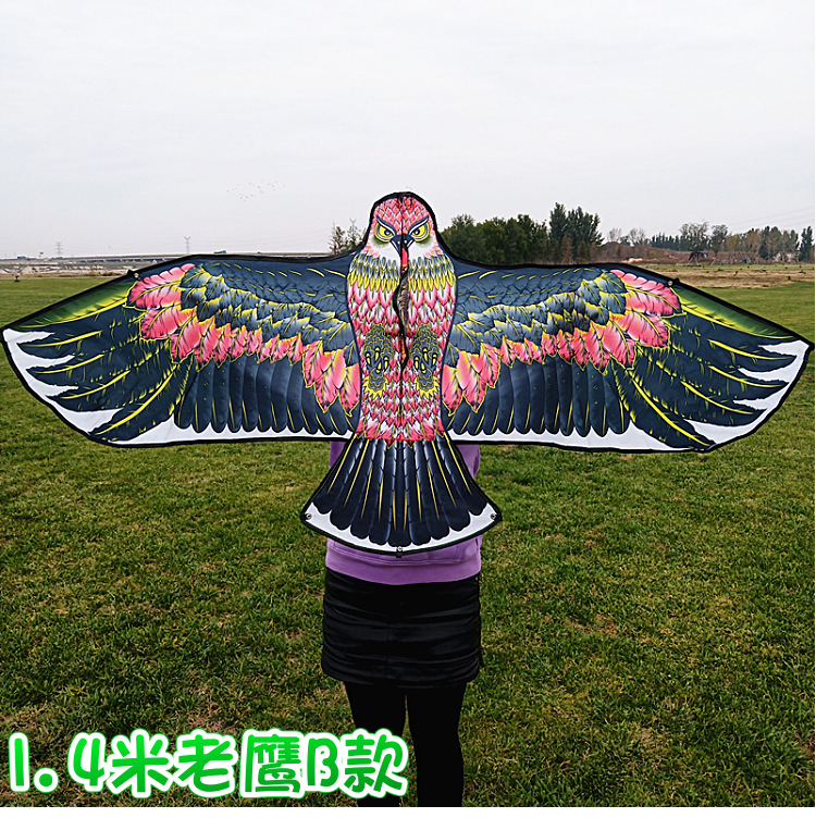 Weifang Kite Wholesale 1.2 M 1.55 M Bright Cloth Heat Printing Children Cartoon Eagle Kite Orchard Bird Repellent Kite Weifang Kite Wholesale 1.2 M 1.55 M Bright Cloth Heat Printing Children Cartoon Eagle Kite Orchard Bird Repellent Kite