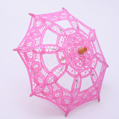 Lace Craft Lace Lace Umbrella Princess Embroidery Silk Cloth Decorative Children&#039;s Photography Foreign Trade Umbrella