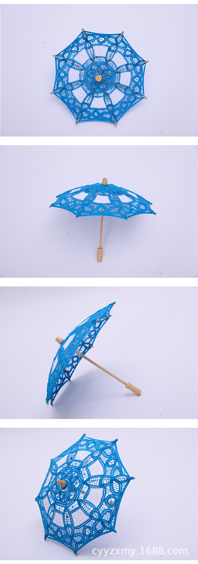 Lace Craft Lace Lace Umbrella Princess Embroidery Silk Cloth Decorative Children's Photography Foreign Trade Umbrella