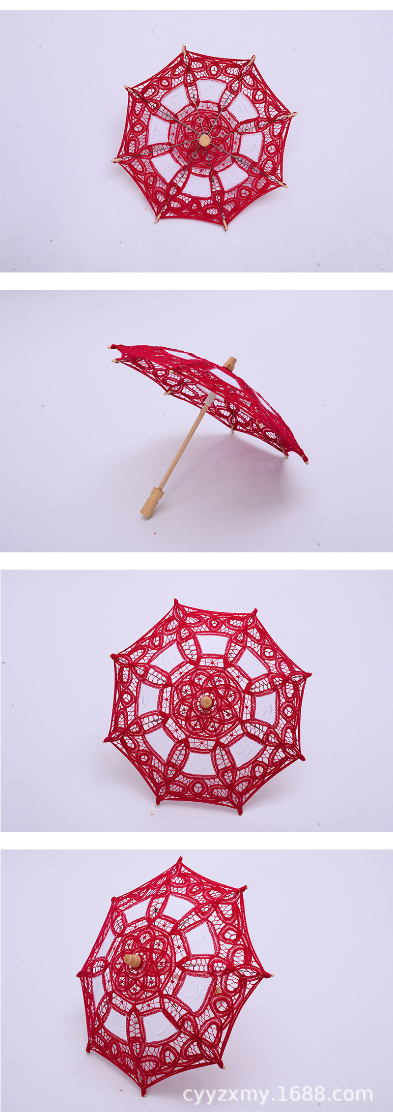 Lace Craft Lace Lace Umbrella Princess Embroidery Silk Cloth Decorative Children's Photography Foreign Trade Umbrella