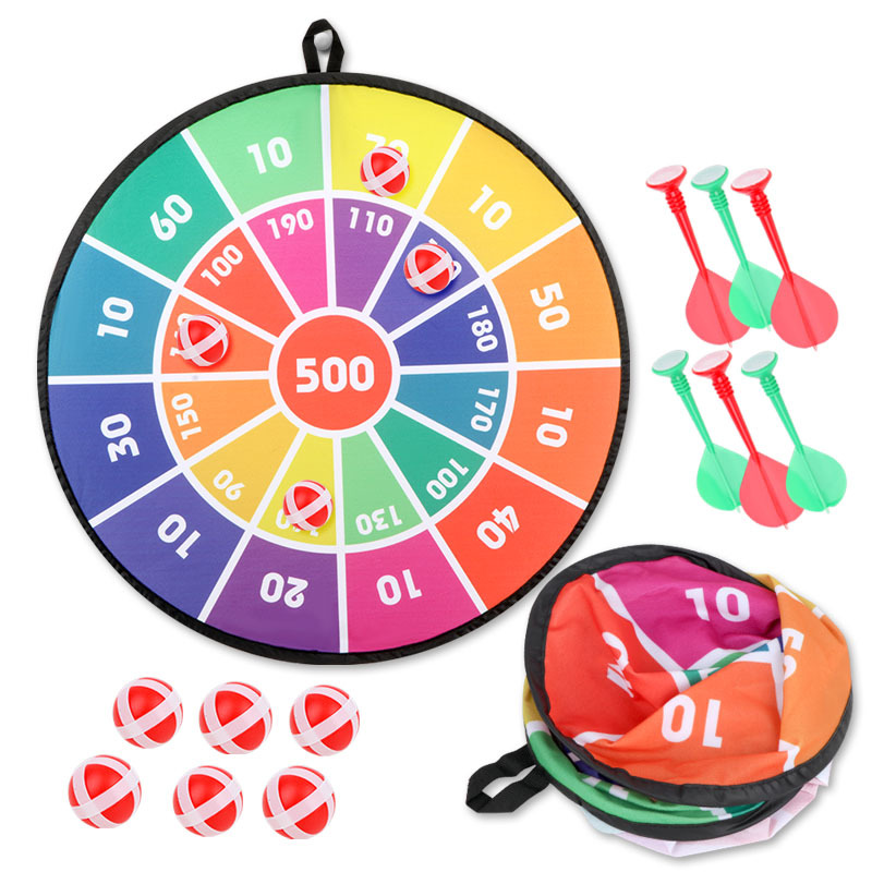 Cross-Border Children&#039;s Sticky Ball Dart Board Set Sticky Ball Cloth Dart Board Parent-Child Game Children&#039;s Toys