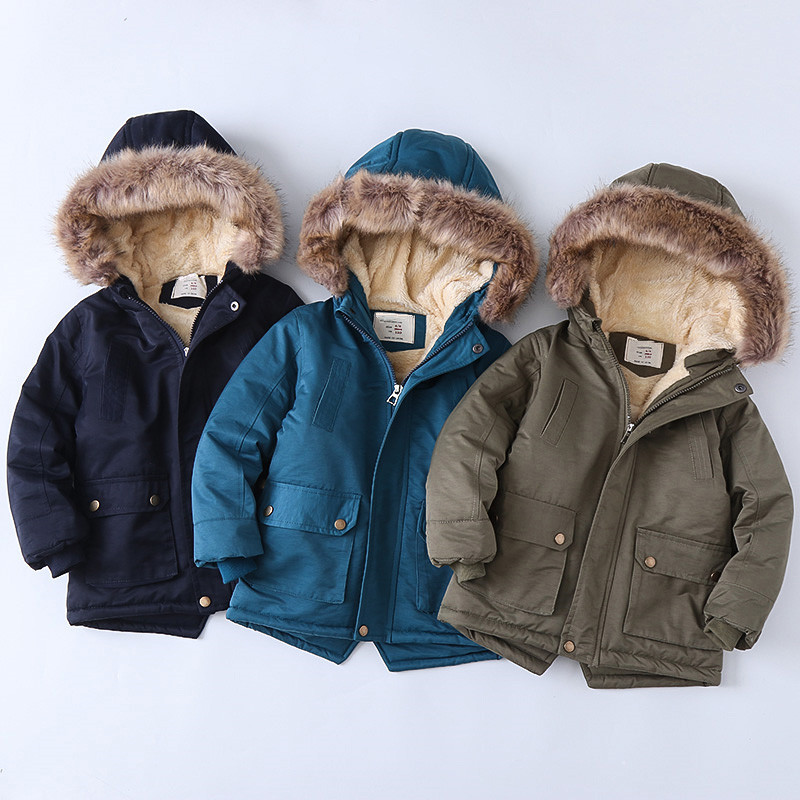 and Thick 2020 Quilted Cotton Cloth Winter New Fashion Hooded Boys CottonPadded Clothes Children's CottonPadded Jacket and Thick 2020 Quilted Cotton Cloth Winter New Fashion Hooded Boys CottonPadded Clothes Children's CottonPadded Jacket