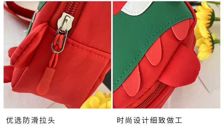 2020 Autumn and Winter New Cartoon Cute Little Dinosaur Chest Bag Nylon Cloth Children's Satchel Personality Fashion