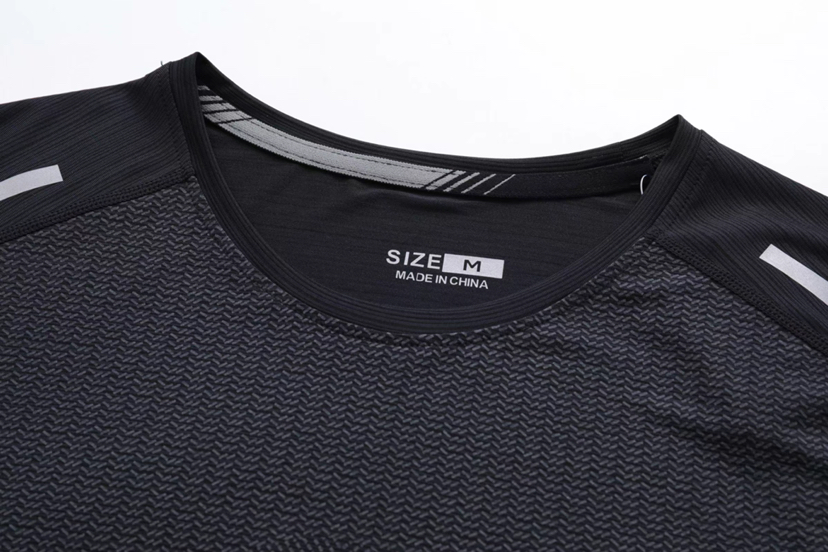 Men's Autumn Fitness Sportswear Moisture Wicking Quick-Drying Yoga Clothes Ice Silk Sports Running Long Sleeve T-shirt