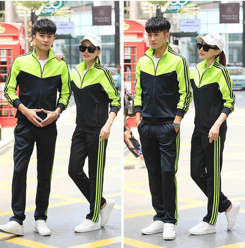 Sports Suit Men's Spring and Autumn Couple Wear Youth Long Sleeve Women's Running Sportswear Outdoor Two-Piece Set Factory Direct Sales Sports Suit Men's Spring and Autumn Couple Wear Youth Long Sleeve Women's Running Sportswear Outdoor Two-Piece Set Factory Direct Sales