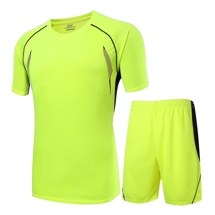 Soccer Uniform Basketball Jersey Sportswear Sports Waistcoat Suit Referee Clothing Quick-Drying Breathable Cooldry Movement T-shirt