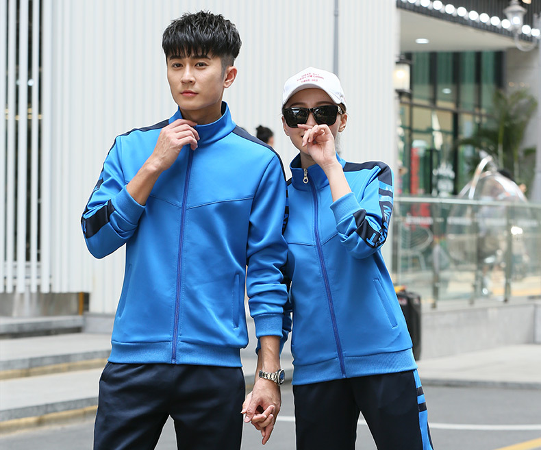 Sports Suit Men's Spring and Autumn Women's Long-Sleeved Running Sportswear Couple Outdoor Casual Youth Two-Piece Suit Group Clothes