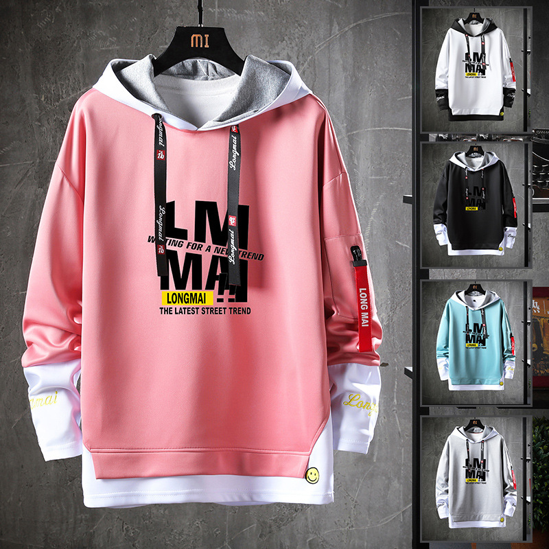 Internet Celebrity Men&#039;s Clothing 2020 Sweater Men&#039;s Autumn and Winter New Foreign Trade Long-Sleeved Hoodie Student Sportswear Fashion Brand Sweater Men