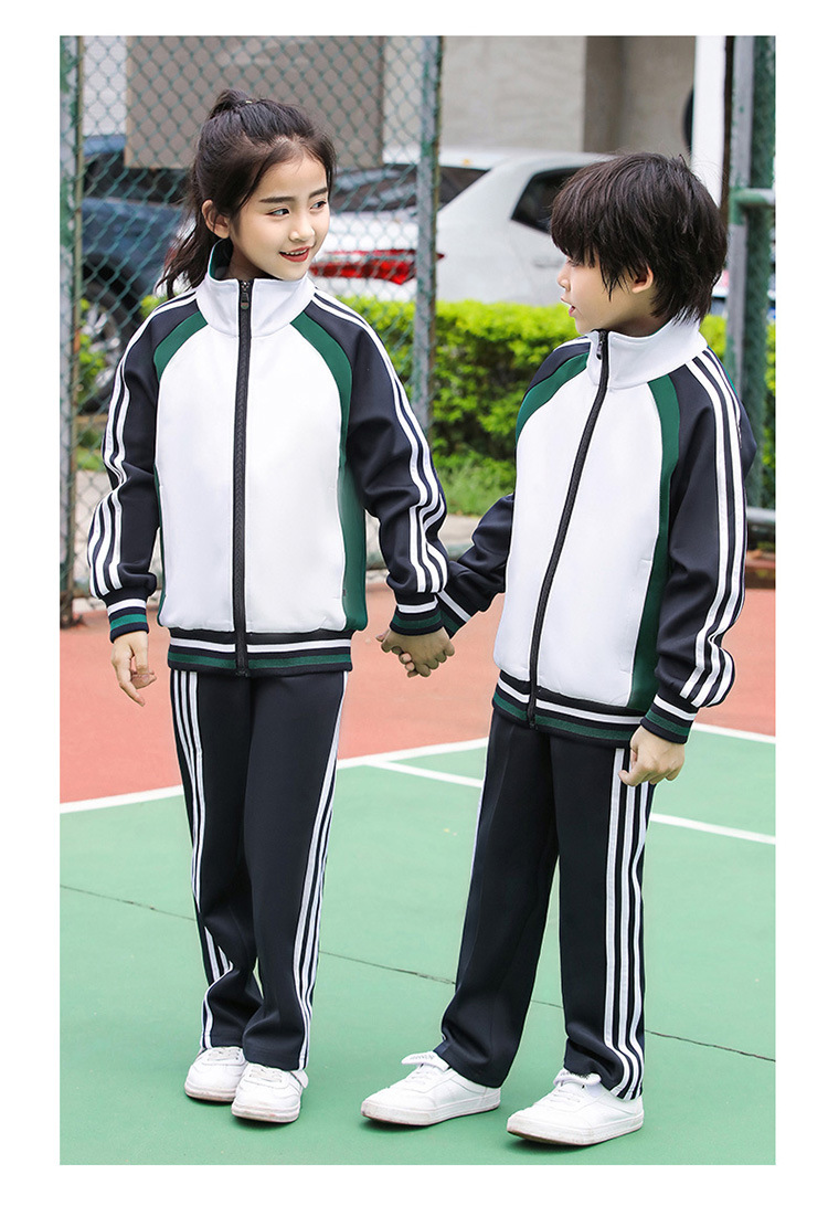 School Uniform Sportswear Suit High School Junior High School Business Attire Spring and Autumn Long-Sleeved School Uniform Middle School Student Autumn Clothing Wholesale Customization