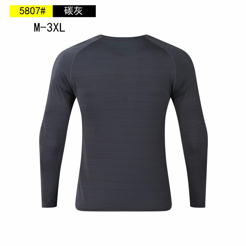 Men&#039;s Long-Sleeved Autumn Fitness Sportswear Moisture Wicking Speed Ice Silk Dry Yoga Clothes Exercise Running Outfit