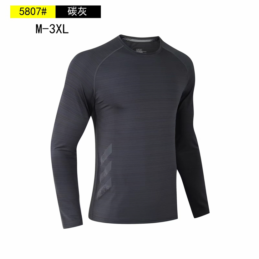 Men&#039;s Long-Sleeved Autumn Fitness Sportswear Moisture Wicking Speed Ice Silk Dry Yoga Clothes Exercise Running Outfit