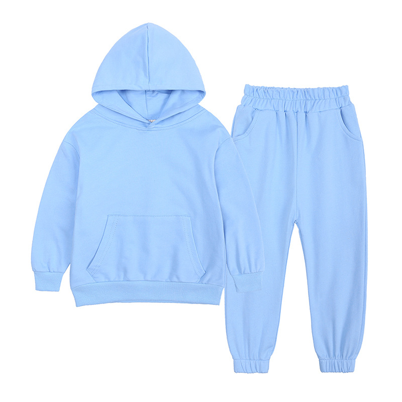 Kids Tales Children&#039;s Clothing Autumn European and American Fashion Brand Children&#039;s Hooded Sweater Set Children&#039;s Sportswear Suit
