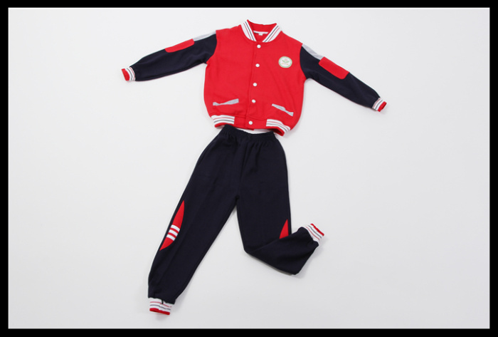 2017 new spring and autumn youth sportswear suit color and diverse