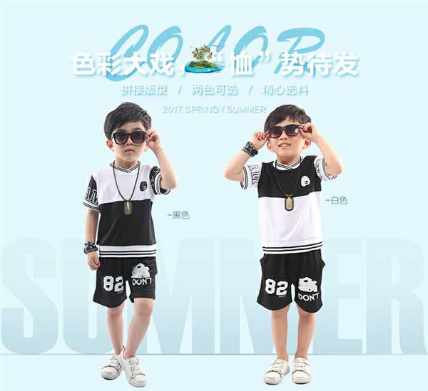 Summer two - piece leisure sports suit children &#039;s wear sportswear women&#039; s short - sleeved T - shirt